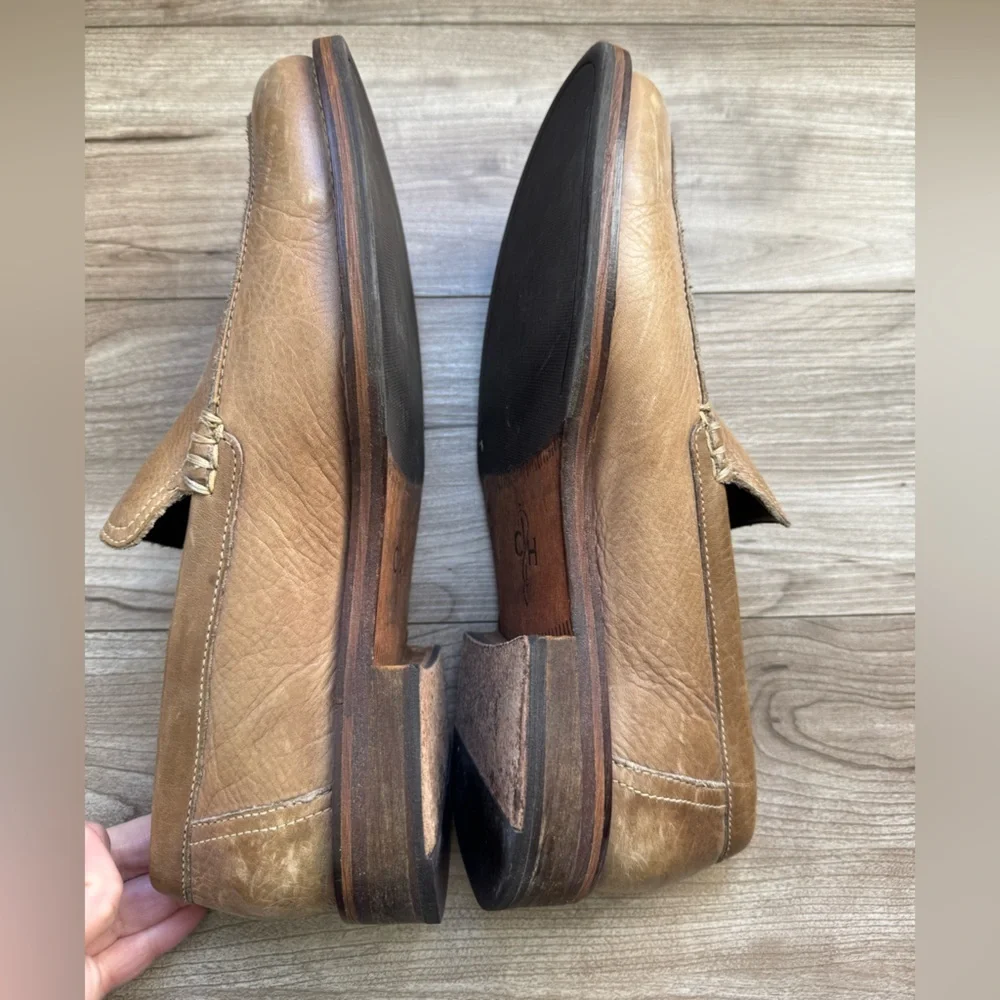 Men’s Cole Haan slip-on loafer Shoes Lt brown leather Size 10 M